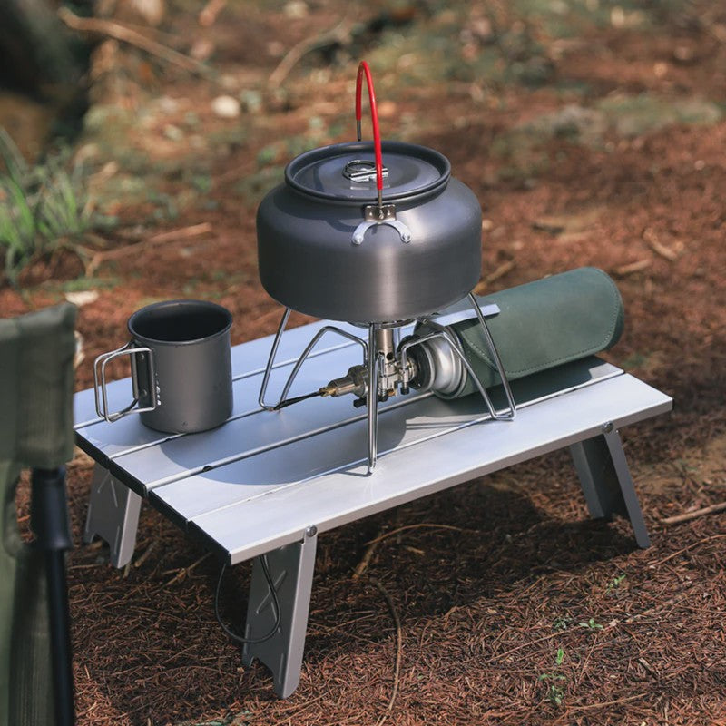 WESTTUNE Mini Campingtafel - Ultralicht Opvouwbaar Aluminium Tafelblad voor Buiten, Backpacking & BBQ