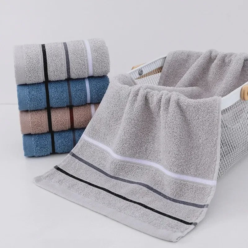 Pluche Katoenen Handdoekenset - Zacht & Absorberend, Diverse Kleuren
