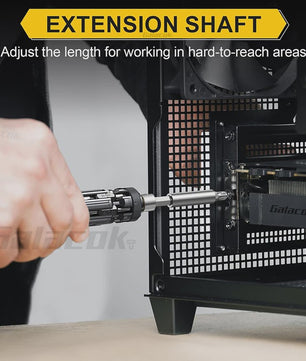 Galacok 19 in 1 Multi Bit Screwdriver S1 EDC Magnetic Screwdriver Tool Gifts for Men Portable Repair Tool Kit for Home Repairs