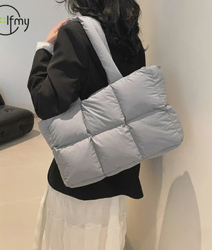 Gewatteerde Dames Shopper Tas - Retro Trendy, Grote Capaciteit & Waterdicht