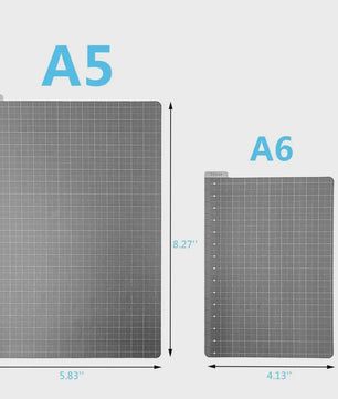 Snijmat & Liniaal Set A5/A6 - PVC Grid Mat voor Tekenen, Knutselen & Naaien