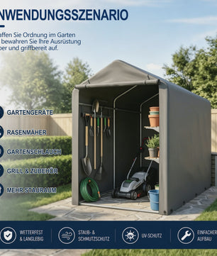 Robuuste Garage Carport 100x187x160cm - Waterdicht, UV-bestendig & Winddicht