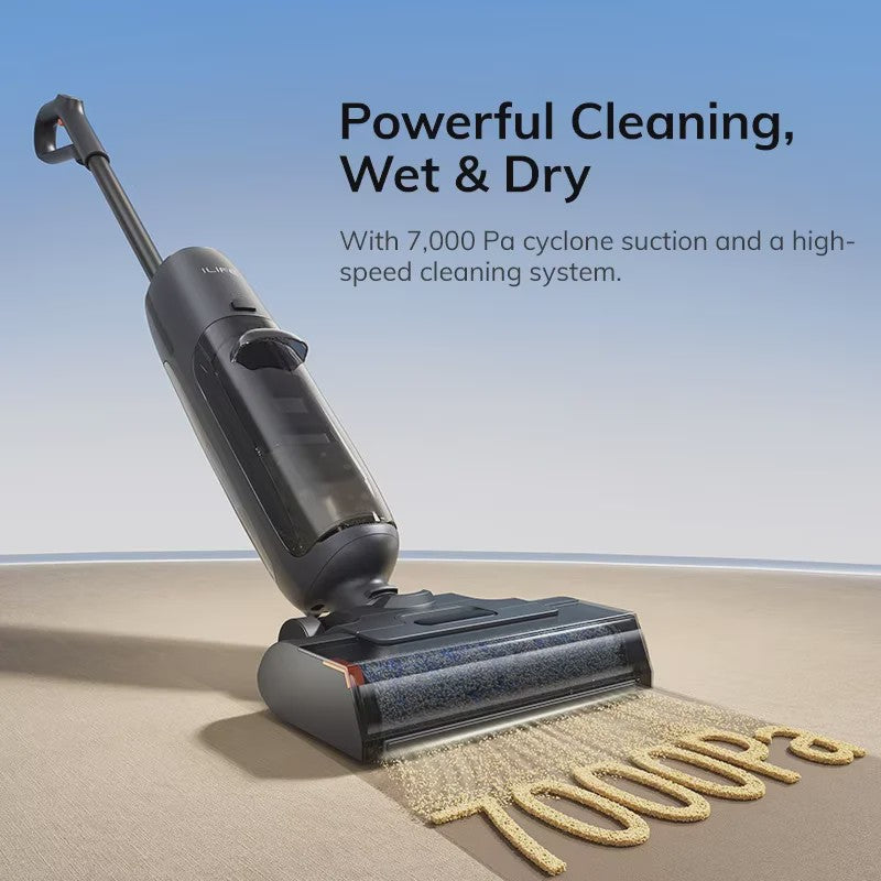 ILIFE W90 Pro: Draadloze Nat & Droog Stofzuiger Mop met Zelfreiniging en 7000Pa Zuigkracht