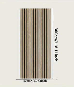 3D Houten Lamellen Behang - Zelfklevend, Waterdicht & Verdikkend - Wanddecoratie