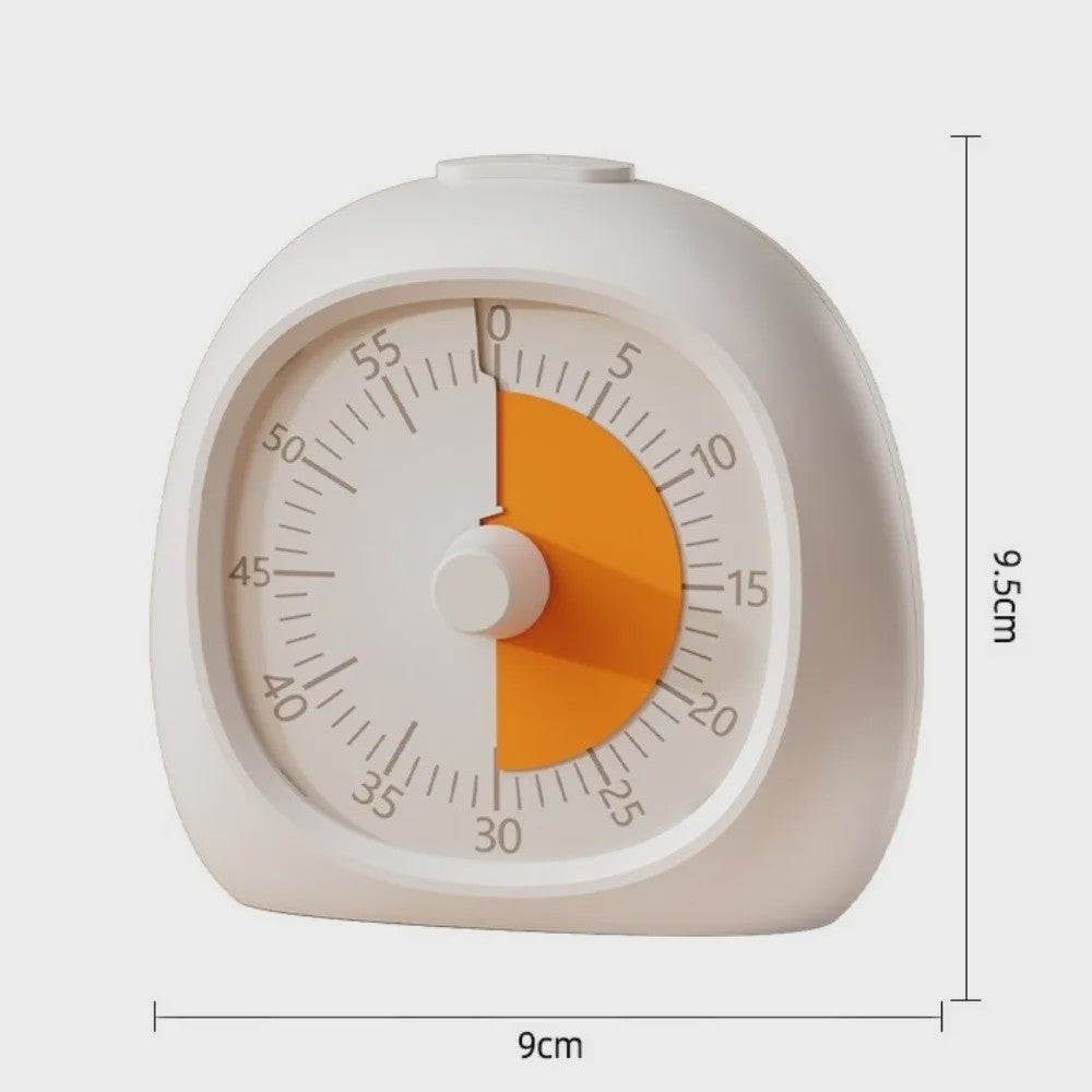 Visuele Timer 60 Minuten - Stille Tijdmanagement Hulp voor Kinderen & Keuken