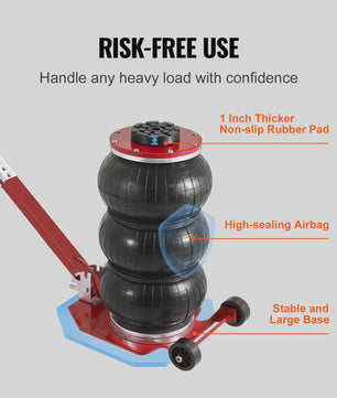 Pneumatische Krik 3 Ton / 5 Ton - Dubbele Balg Air Jack voor Snel en Veilig Hefwerk