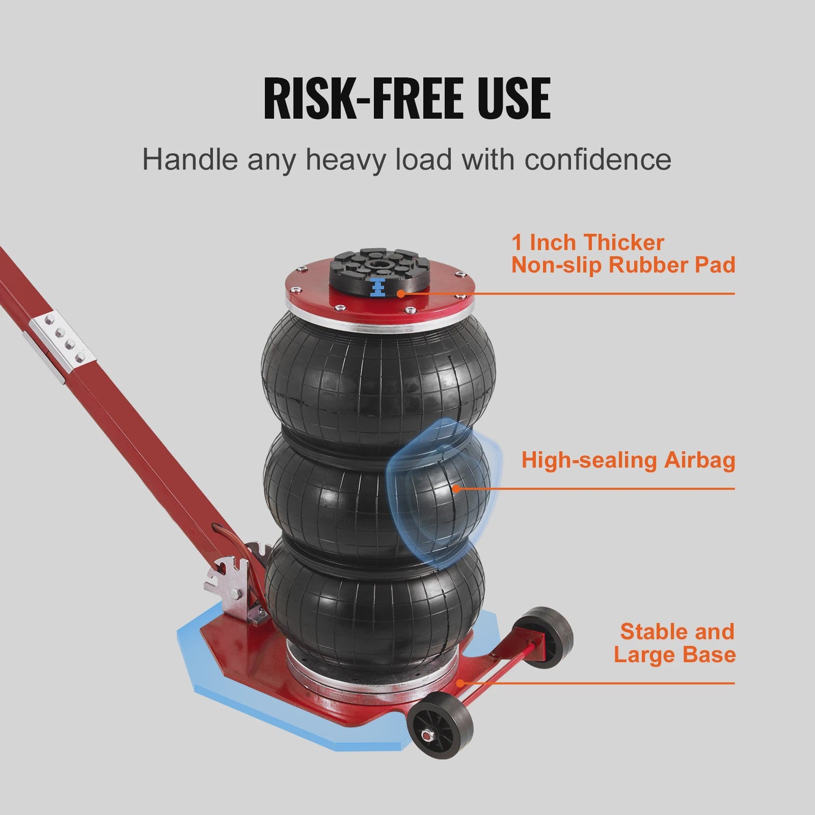 Pneumatische Krik 3 Ton / 5 Ton - Dubbele Balg Air Jack voor Snel en Veilig Hefwerk