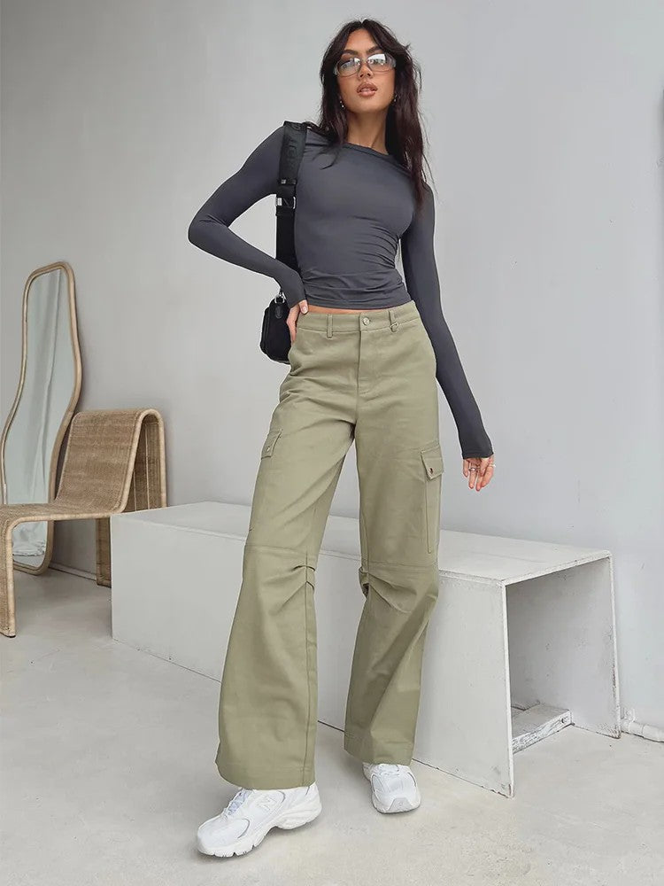 Dames Basic Longsleeve T-shirt - Slim Fit, Lente & Herfst