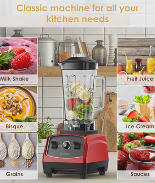 Krachtige BPA-vrije Blender 2200W - Professionele Mixer, Juicer & Foodprocessor