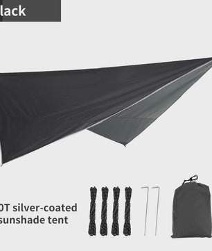 Waterdichte Tarp 340x260cm - UV-bestendig Kampeerzeil & Luifel voor Buiten