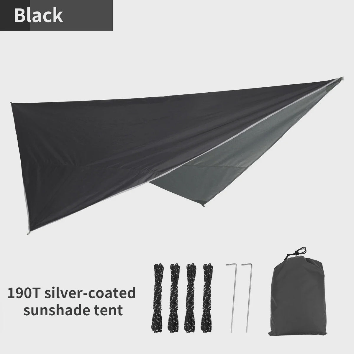 Waterdichte Tarp 340x260cm - UV-bestendig Kampeerzeil & Luifel voor Buiten