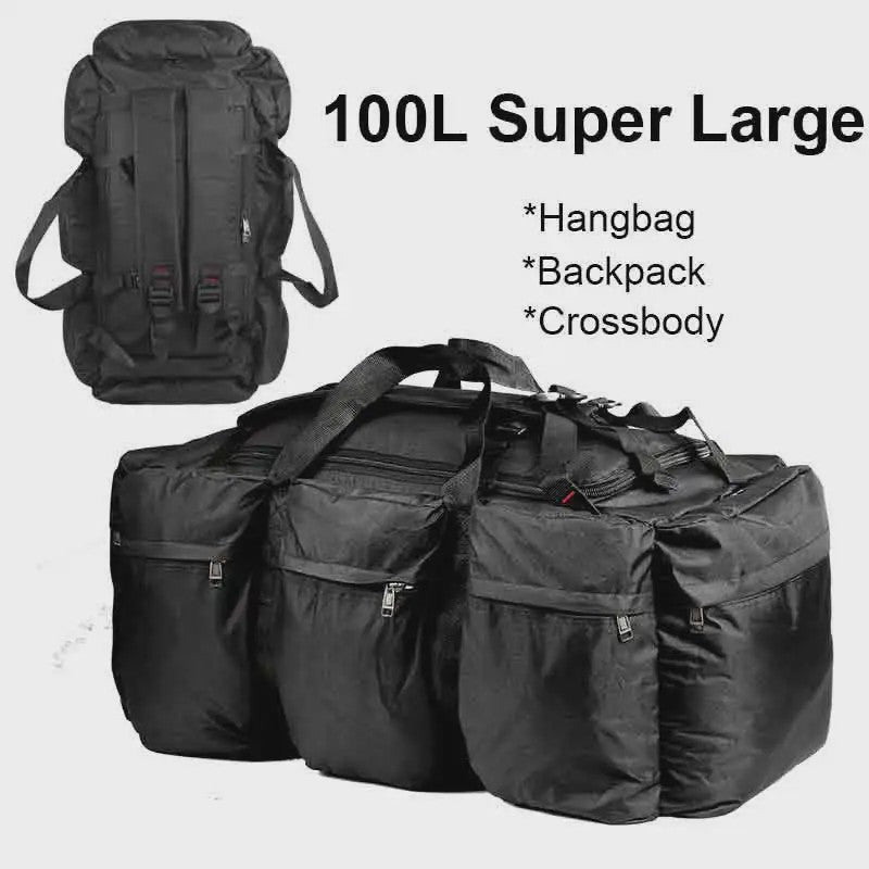 100L Grote Reistas Backpack - Waterbestendig & Duurzaam voor Outdoor Avonturen