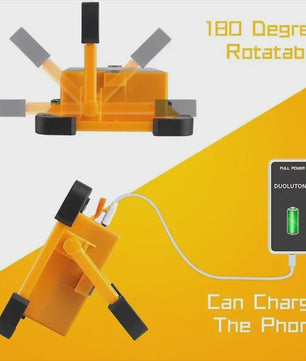 Draagbare Zonne-energie Campinglamp met Statief - Oplaadbaar LED Werklicht voor Noodgevallen