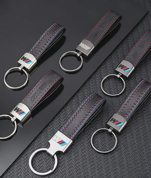 Luxe Lederen Sleutelhanger BMW M - Sportief Design voor BMW 1-7 Serie, X1-X7