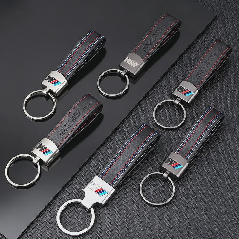 Luxe Lederen Sleutelhanger BMW M - Sportief Design voor BMW 1-7 Serie, X1-X7
