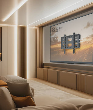 Universele TV Muurbeugel met Dubbele Arm - Volledig Beweegbaar voor 40-85 Inch Schermen
