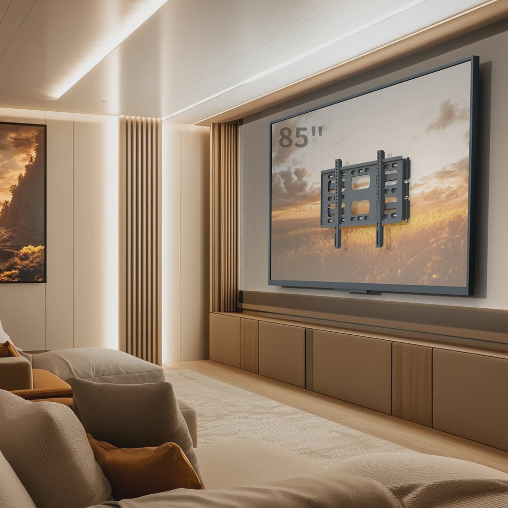 Universele TV Muurbeugel met Dubbele Arm - Volledig Beweegbaar voor 40-85 Inch Schermen
