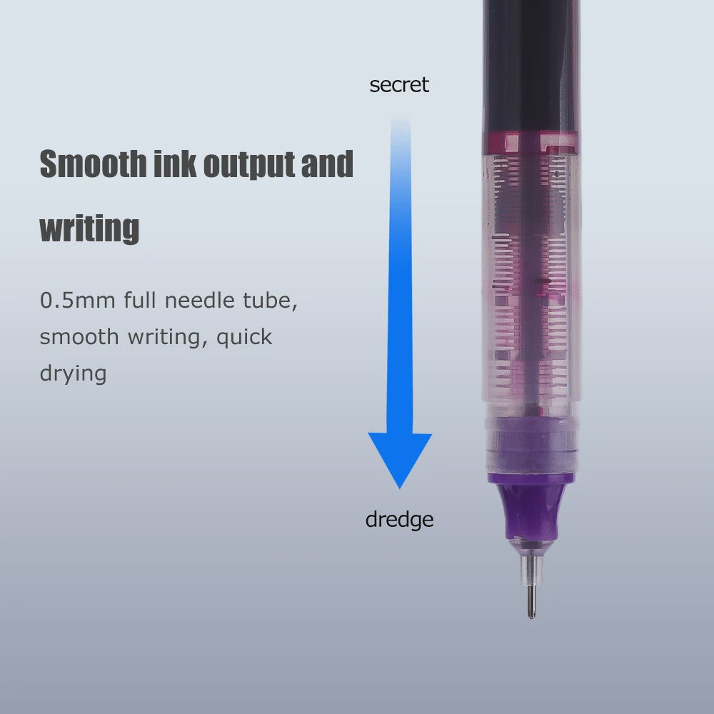 Set van 1-20x Gel Pen Zwart/Blauw/Rood - 0.5mm Naaldpunt voor Studenten & Kantoor