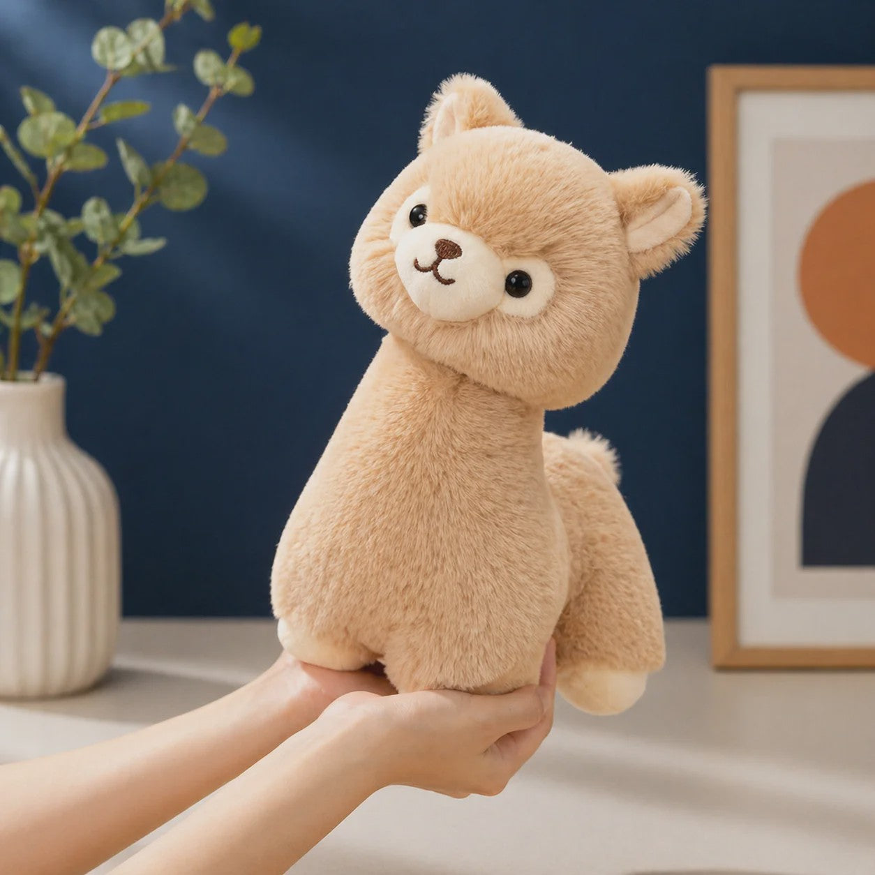 Kawaii Alpaca Pluche Knuffel - Zachte Llama Pluche Dier Speelgoed Pop als Kussen, Cadeau en Kamerdecoratie