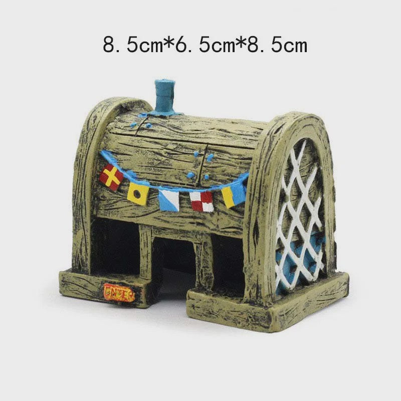 SpongeBob Actiefiguren & Aquarium Decoratie Set - Kinderfeest Cadeau