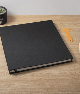 Luxe Linnen Scrapbook Album - Zelfklevend, 40 Pagina's voor 4x6, 5x7, 8x10 Foto's - Inclusief Pen & Tool - Perfect voor Familie & Bruiloft