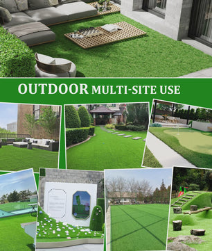 Kunstgras 2x2m, 2x3m, 2x4m - UV-bestendig, Zacht & Realistisch Gazon voor Tuin & Terras