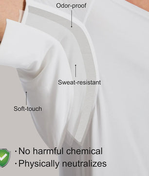 S–XL Heren T-shirt met Zweetabsorberende Onderarmpads - Ademend & Sneldrogend