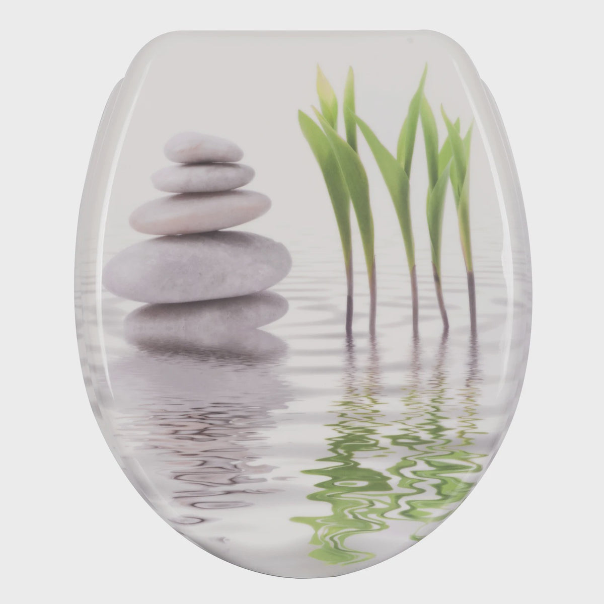 Luxe Toiletzitting met Soft-Close – Universeel, PP Materiaal, Zwart met Gouden Marmerprint