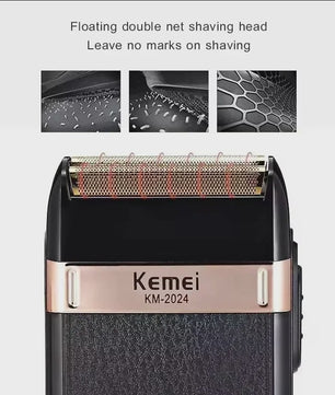 Kemei Professionele Oplaadbare Baard- en Haartrimmer KM-2628 - Goudkleurig