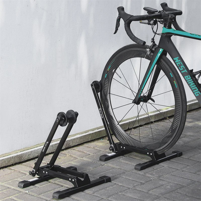 WEST BIKING Opvouwbare Fiets Parkeerstandaard - Carbon Staal