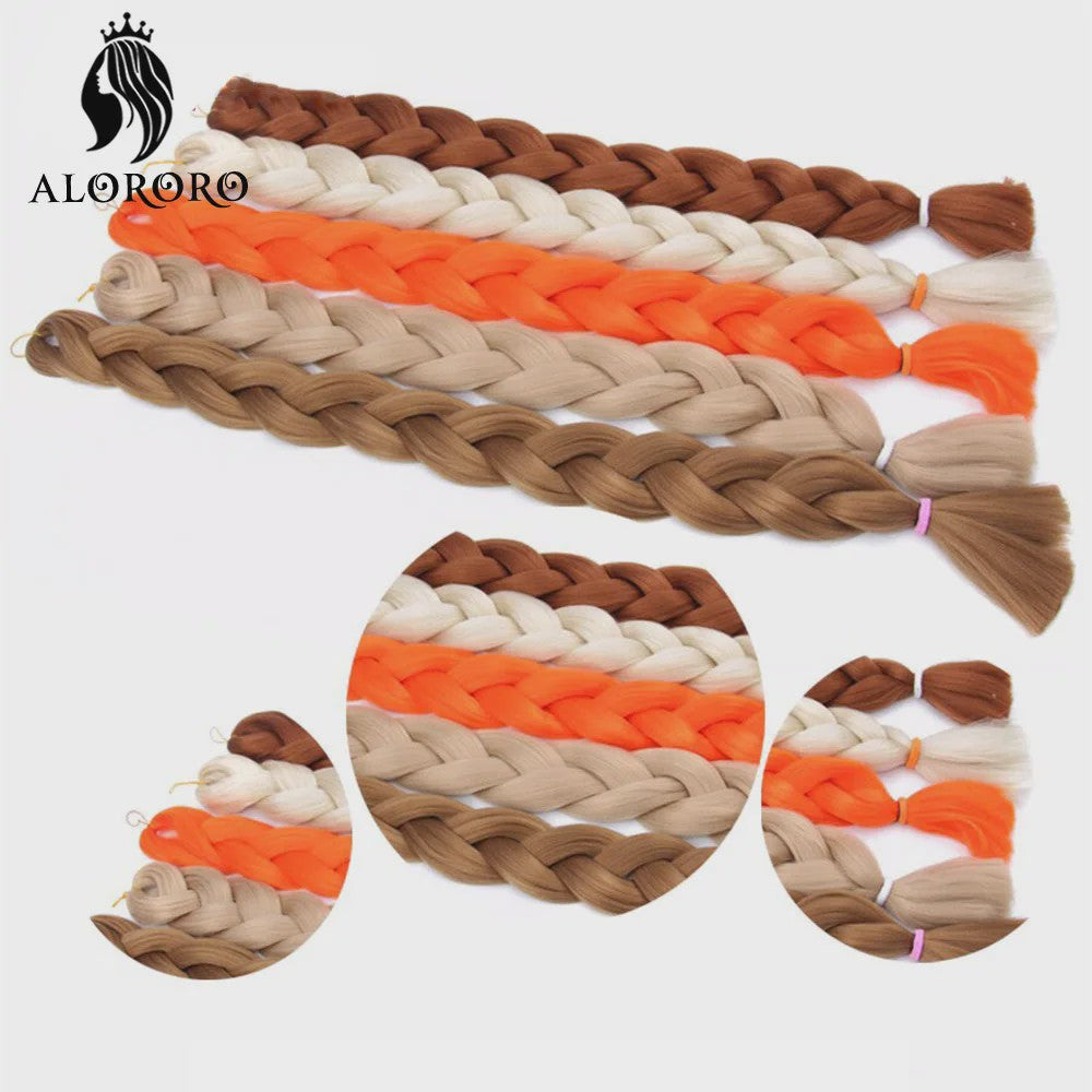 Alororo Jumbo Braids Haarverlenging - 82 Inch Synthetisch Hittebestendig Vlecht Haar