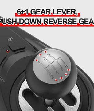 PXN A7 Gaming Shifter: 6+R Versnellingen, P-Brake & High-Low Knop, USB/RJ11/DIN