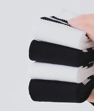 10/20 Paar Gestreept Casual Sokken Heren Dames - Ademend, Geurbestendig & Zweetabsorberend