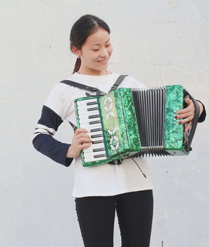 IRIN AR-80 Accordeon - 22 Toetsen, 8 Bassen - Professioneel Instrument
