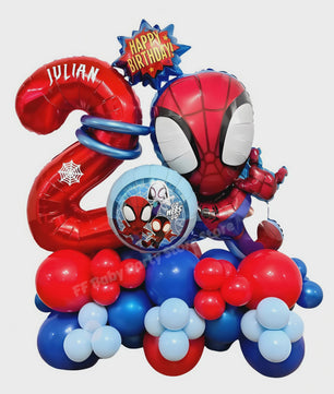 Superheld Folieballonnen Set: Spiderman, Batman, Iron Man & Captain America - Feestdecoratie
