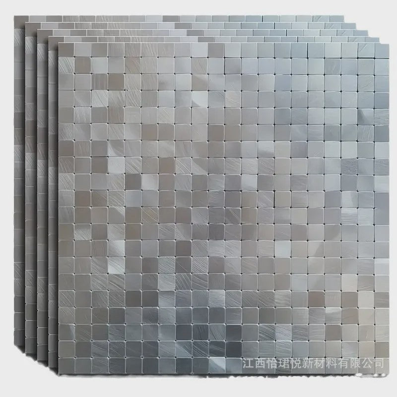 Zelfklevende Aluminium Mozaïektegels - Waterdicht & Oliebestendig - Keuken & Badkamer Backsplash