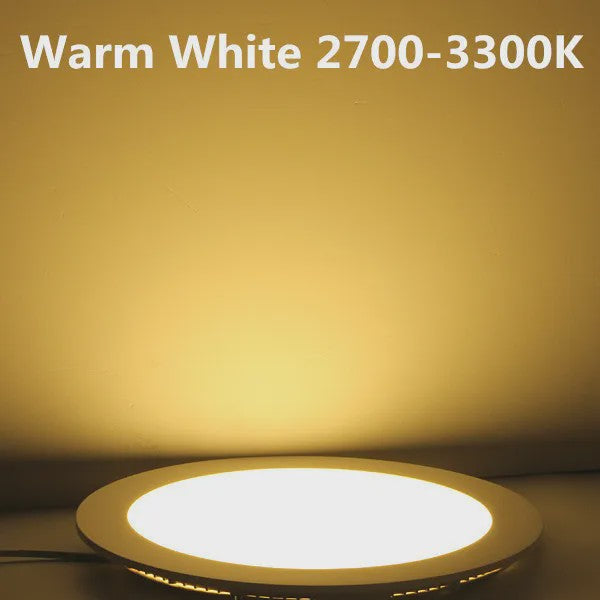 Ultra Dunne LED Panel Downlighter - Rond Verzonken Plafondlamp