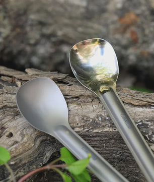 Tiartisan Titanium Spork: Ultralichte Lange Lepel & Vork voor Outdoor Avonturen