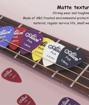 Alice Gitaar Plectrum Set - Diverse Diktes (0.58mm t/m 1.50mm) - 12/24/50/100 Stuks