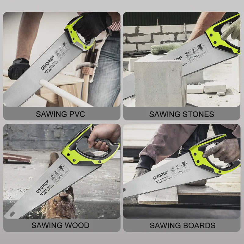 14 Inch Pro Handzaag 11 TPI Fijne Snede met Soft-Grip Handvat - Voor Hout, Kunststof en Meer