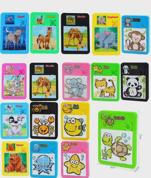 Set van 12/24 Mini Puzzels met Dieren - Educatief Speelgoed voor Kinderen