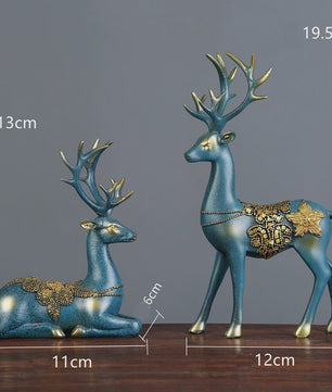 Nordic Hertenkop Resin Beeld - Stijlvolle Woondecoratie & Moderne Sculptuur