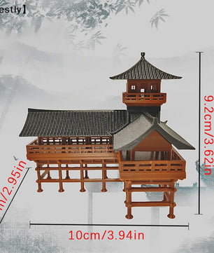 Miniatuur Japanse Paviljoen Decoratie - Zen Tuin, Aquarium & Bonsai Ornament