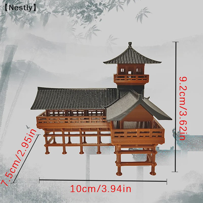 Miniatuur Japanse Paviljoen Decoratie - Zen Tuin, Aquarium & Bonsai Ornament