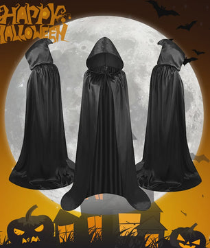 Unisex Kap met Capuchon - Lange Halloween Cape voor Kinderen en Volwassenen