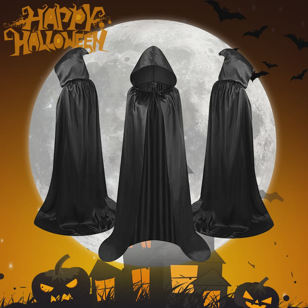 Unisex Kap met Capuchon - Lange Halloween Cape voor Kinderen en Volwassenen