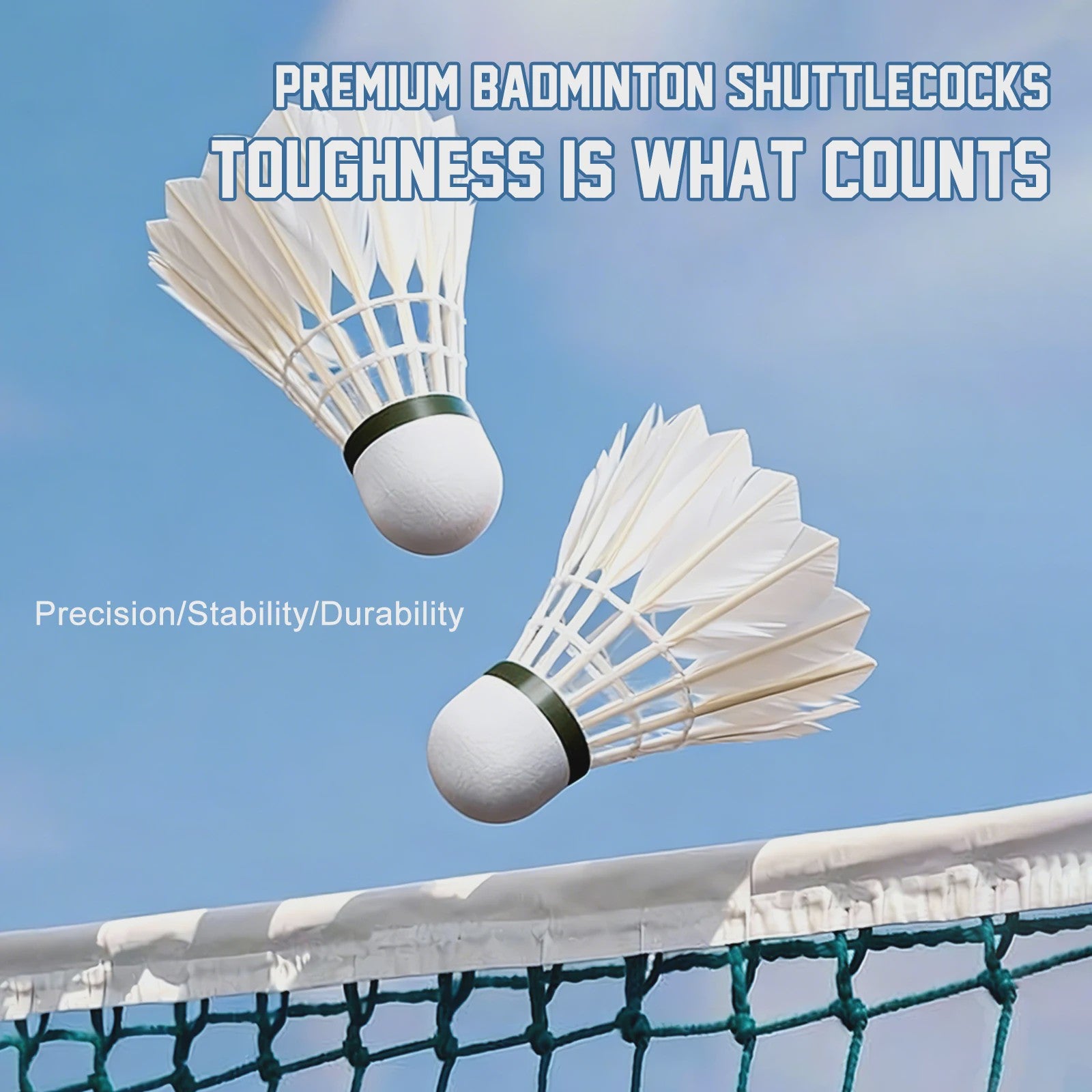 ALP Ghostfire X Badminton Shuttles - 12 Stuks Witte Ganzenveer - Snelheid 77/76