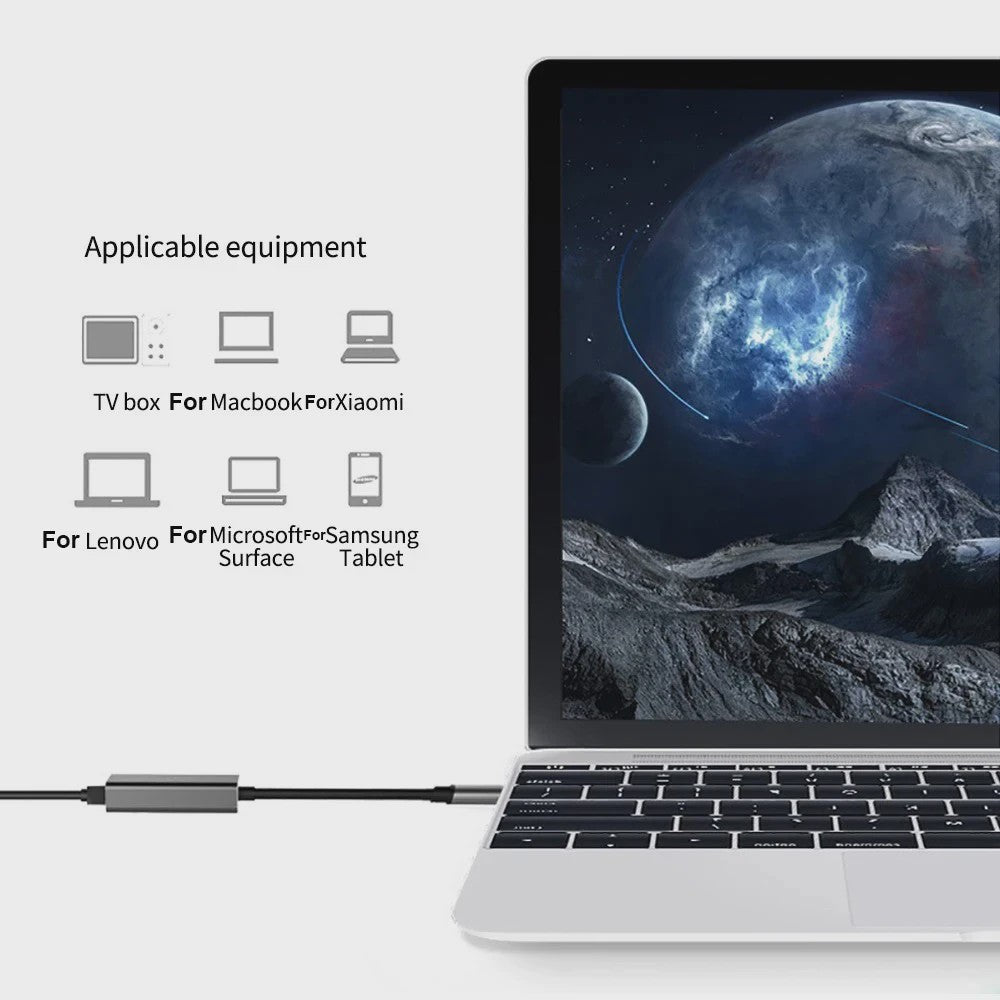 Snelle 1000Mbps USB 3.0 Ethernet Adapter - RJ45 LAN voor PC, MacBook & meer