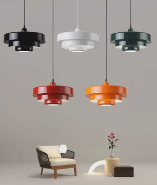Retro Oranje Plafondlamp - Stijlvolle Hanglamp voor Eetkamer, Restaurant & Bar