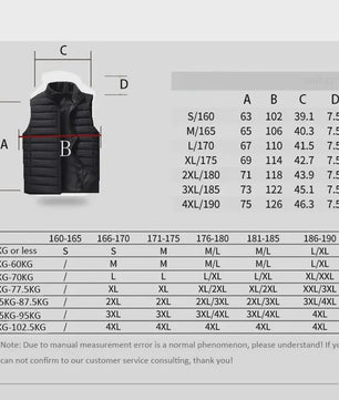Heren Gevoerd Gilet met Opstaande Kraag - Stijlvol en Warm Winter Vest
